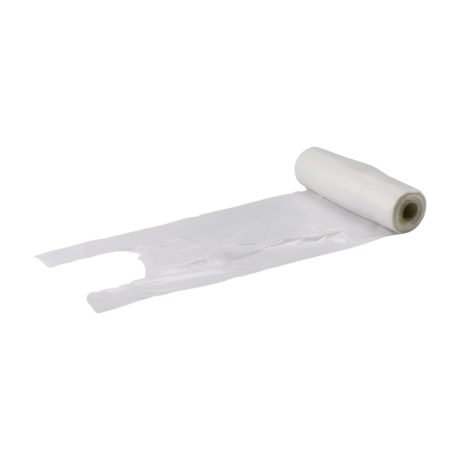 Csomóra köthető tasak HDPE 22+12x37cm, 3kg-os, ingvállas, 250 db/tekercs, 5000db/#EA