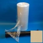 Sztreccsfólia, nyújtható fólia kézi 430mm/7my/600m előnyújtott, cséve nélküli