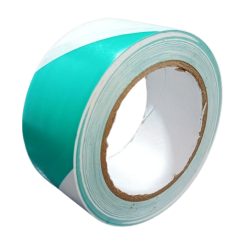 Rag.szalag 50mm/33m padlójelölő zöld/fehér