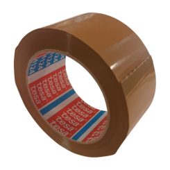   Rag.szalag TESA 4124 50mm/66m barna PVC/NK/65my csendes letekerésű, csomagolásra