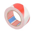 Ragasztószalag TESA 60760 50mm/33m piros-fehér PVC/NK/150my padlójelölő
