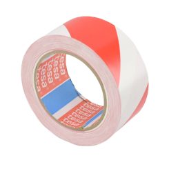   Ragasztószalag TESA 60760 50mm/33m piros-fehér PVC/NK/150my padlójelölő