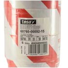 Ragasztószalag TESA 60760 50mm/33m piros-fehér PVC/NK/150my padlójelölő