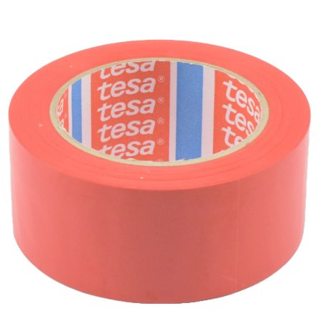 Rag.szalag TESA 60760 50mm/33m piros PVC/NK/150my padlójelölő