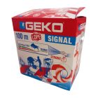 Kordonszalag 70mm/100m LDPE piros-fehér