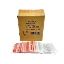 Simítózáras tasak 50x70 mm