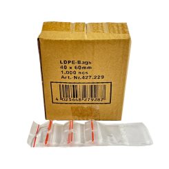 Simítózáras tasak 40x60 mm