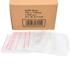 Simítózáras tasak 100x150 mm