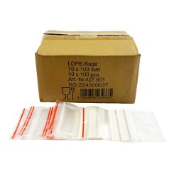 Simítózáras tasak ÍRHATÓ 70x100 mm