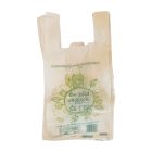 Bevásárló tasak 250+150x500/20my mm lebomló ingvállas fehér