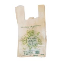   Bevásárló tasak 250+150x500/20my mm lebomló ingvállas fehér