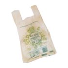 Bevásárló tasak 250+150x500/20my mm lebomló ingvállas fehér