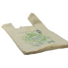 Bevásárló tasak 310+170x600/23my mm lebomló ingvállas fehér