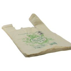   Bevásárló tasak 310+170x600/23my mm lebomló ingvállas fehér