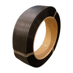   Pántszalag PP 16x0,5mmx2000m fekete, cséve:406/150mm, szak.sz:200kg, erősített