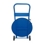 Pántszalag tartó kocsi PET és PP szalaghoz, kék