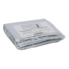 Futártasak PE 175x250+50mm fehér/fekete