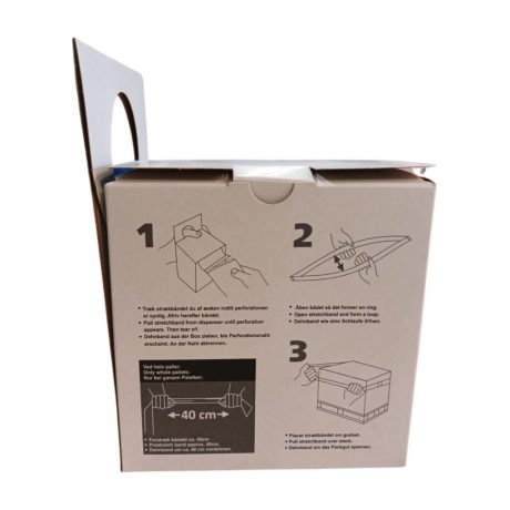 Stretchfólia rakományrögzítő öv 100x1200mm, 100db öv/tek., 28 tek./karton