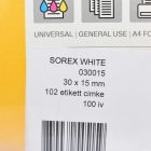 Etikett cimke 1/102, 30x15mm, 102 db címke/A4