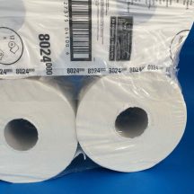   Toalettpapír mini jumbo, kétrétegű, fehér, 500 lap/tek.12 tek/# (kompatibilis Aquarius adagolóval)