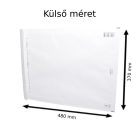 Légpárnás tasak boríték 350x470mm (belméret), K20 fehér