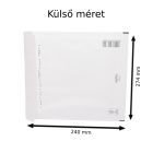 Légpárnás tasak boríték 220x265mm (belméret), E15 fehér