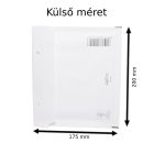 Légpárnás tasak boríték 180x165mm (belméret), CD fehér